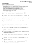 Test Four Review Sheet