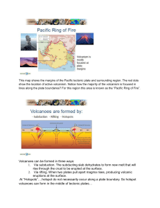 Pacific ring of fire and earthquake intro