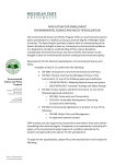 application form - Environmental Science and Policy Program
