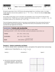 Example 1: Velocity, Acceleration and Speed.