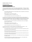 Probability and Statistics – Mrs. Leahy Unit 8 Homework Problems