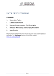 ISSDA Depositor Form