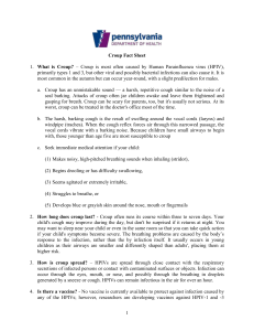 Croup Fact Sheet