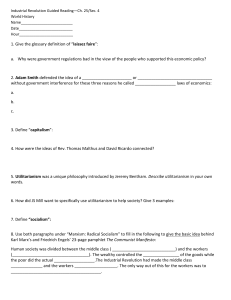 Industrial Revolution Guided Reading—Ch. 25/Sec. 4 World History