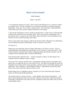 What is Platonism