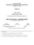 DEVON ENERGY CORP/DE (Form: 8-K, Received