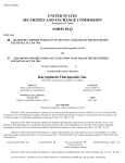 Karyopharm Therapeutics Inc. (Form: 10-Q, Received