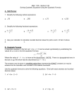 B. Quadratic Formula
