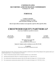Crestwood Equity Partners LP (Form: 8-K, Received