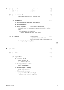 Energy and Forces Mark Scheme - crypt