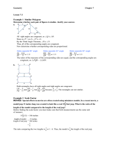 Lesson 2 - Similar Polygons