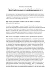 Declaration of Understanding Regarding the Agreement between