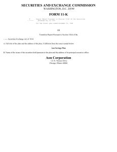 AON CORP (Form: 11-K, Received: 07/01/1996 00