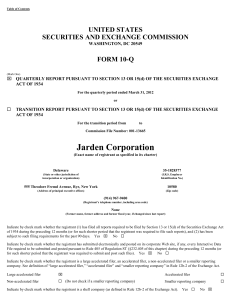 Jarden Corporation