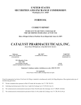 CATALYST PHARMACEUTICALS, INC. (Form: 8-K