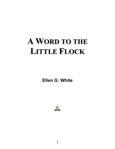 A Word to the "Little Flock" - Eglise du reste de Jesus Christ