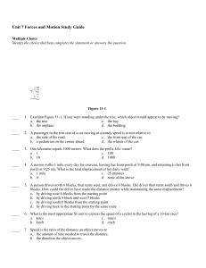 Unit 7 Forces and Motion Study Guide Answer Section
