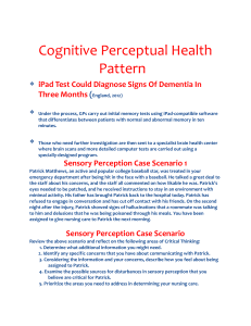 Cognitive Percept Lecture