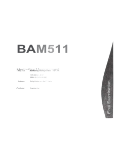 BAM511 - Homework Market