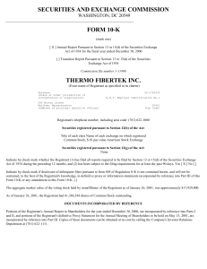 THERMO FIBERTEK INC (Form: 10-K, Received: 03