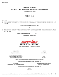 SUPERVALU INC (Form: 10-K, Received: 04/24