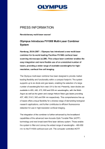 Olympus Introduces FV1000 Multi