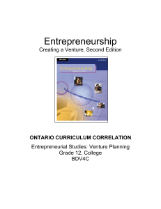 Venture Planning, Grade 12, College Preparation (BDV4C)