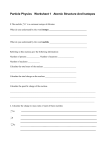 Particle Physics Worksheet 1 Atomic Structure And Isotopes