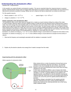 this comprehension exercise - Tasker Milward Physics Website