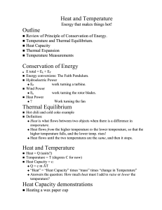 Heat and Temperature