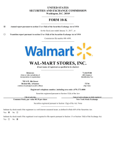 WAL MART STORES INC (Form: 10-K, Received: 03