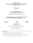 GLOBE SPECIALTY METALS INC (Form: 425