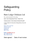 New Safeguarding policy 2016