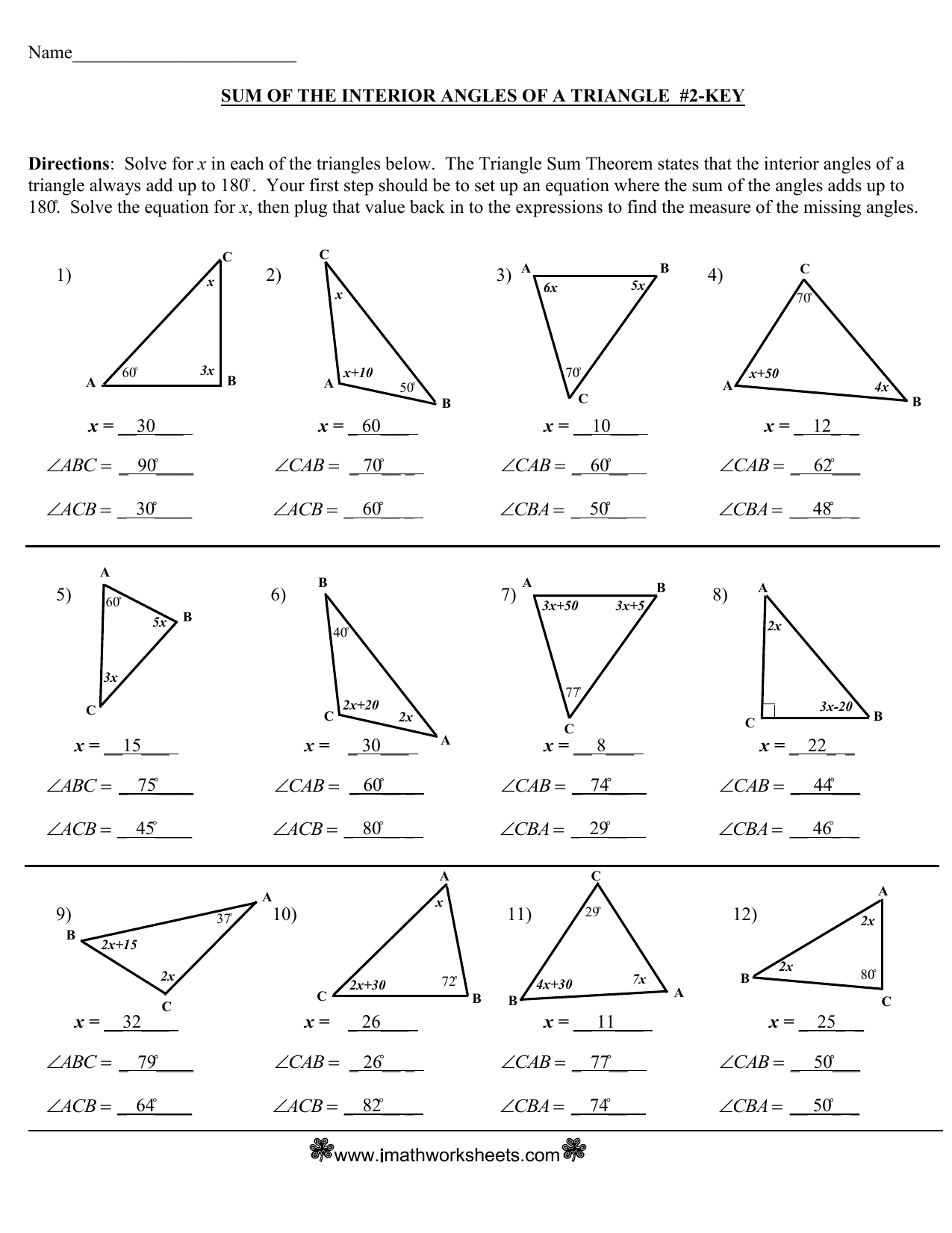 View Answers Imathworksheets