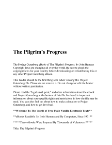 The Pilgrim`s Progress