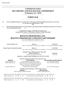 BOSTON PROPERTIES INC