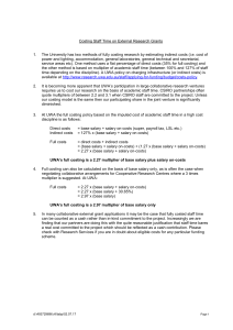 UWA Full Costing on External Research Grants