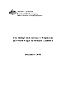 1. Biology of Sugarcane