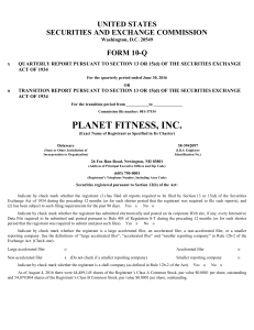 Planet Fitness, Inc.