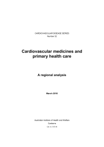 Cardiovascular medicines and primary health care