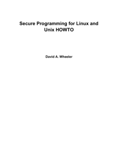 Chapter 3. Summary of Linux and Unix Security