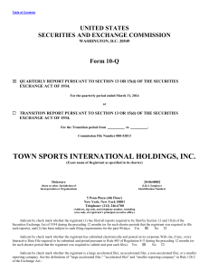 0001193125-14-167598 - Town Sports International Holdings, Inc.