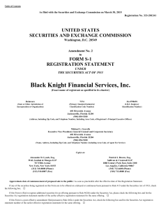 Black Knight Financial Services, Inc. (Form: S-1/A