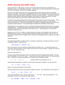 Buffer Capacity