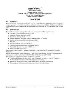 Liebert PPC Two Stage Distribution 150-800kVA Guide