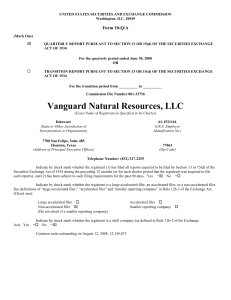 Vanguard Natural Resources LLC