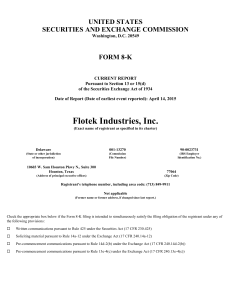 Flotek Industries, Inc.