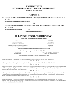 ILLINOIS TOOL WORKS INC (Form: 10-K, Received