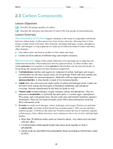 2-3 worksheet - MrKanesSciencePage