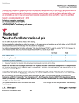Weatherford International plc